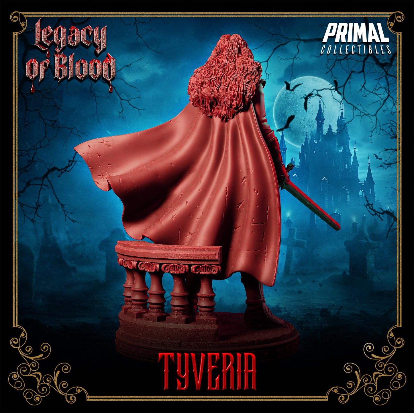 Warrior - Tyveria From Legacy of Blood by Primal Collectibles Miniatures Heroquest RPG