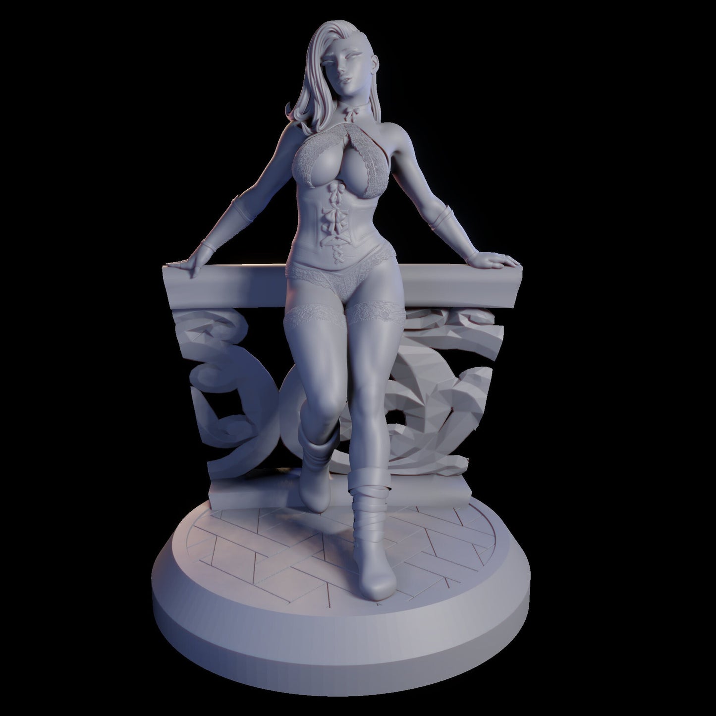Morgana Vampire Barmaid by QB Works Miniatures