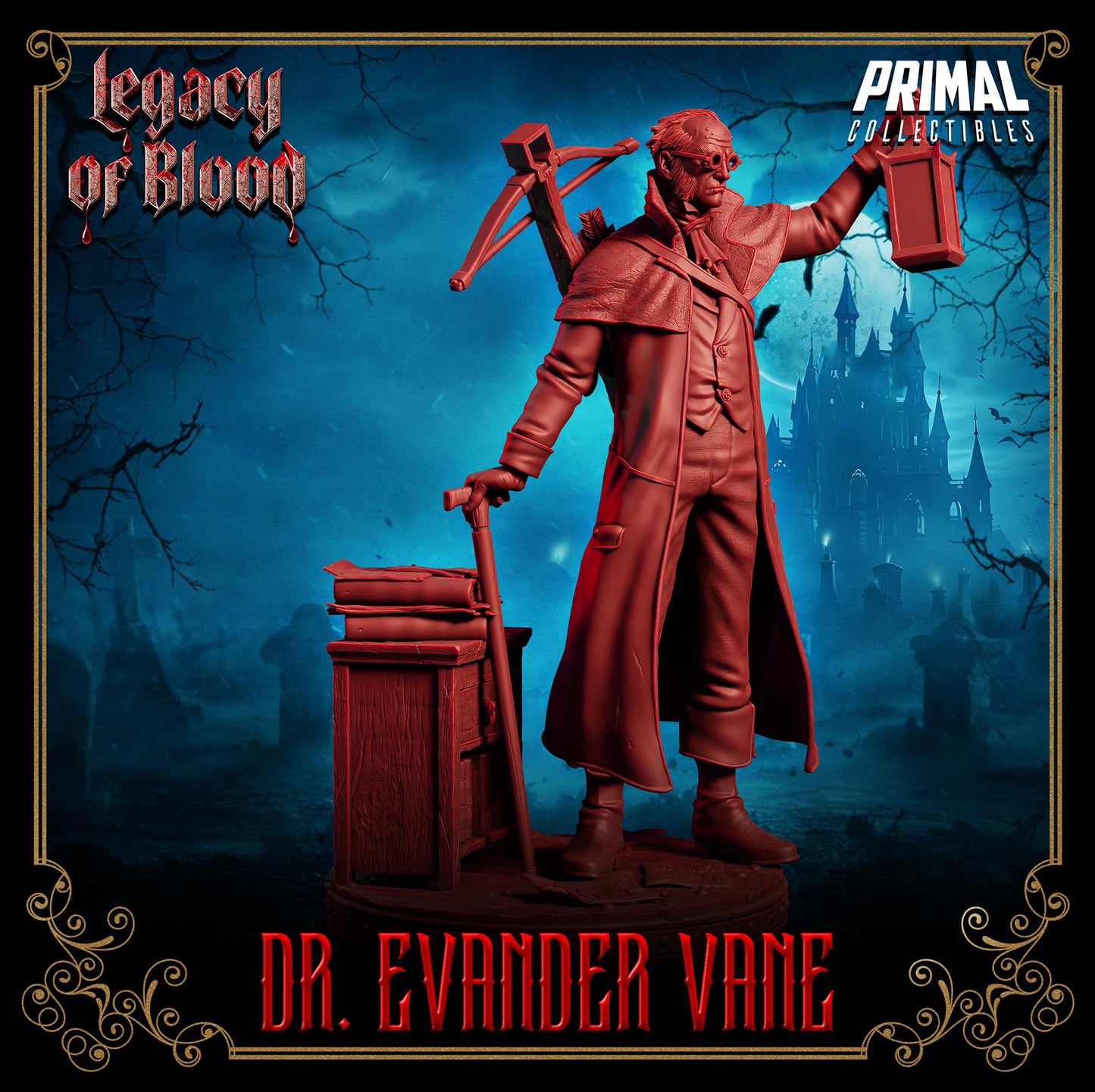 Human - Dr. Evander Vane From Legacy of Blood by Primal Collectibles Miniatures Heroquest RPG