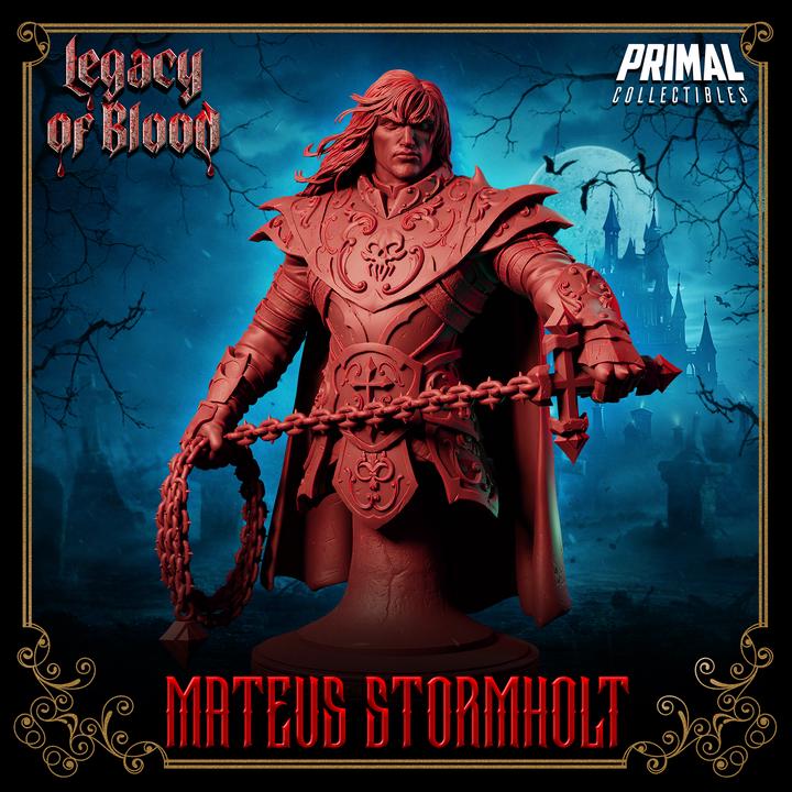 Knight - Mateus Stormholt From Legacy of Blood by Primal Collectibles Miniatures Heroquest RPG