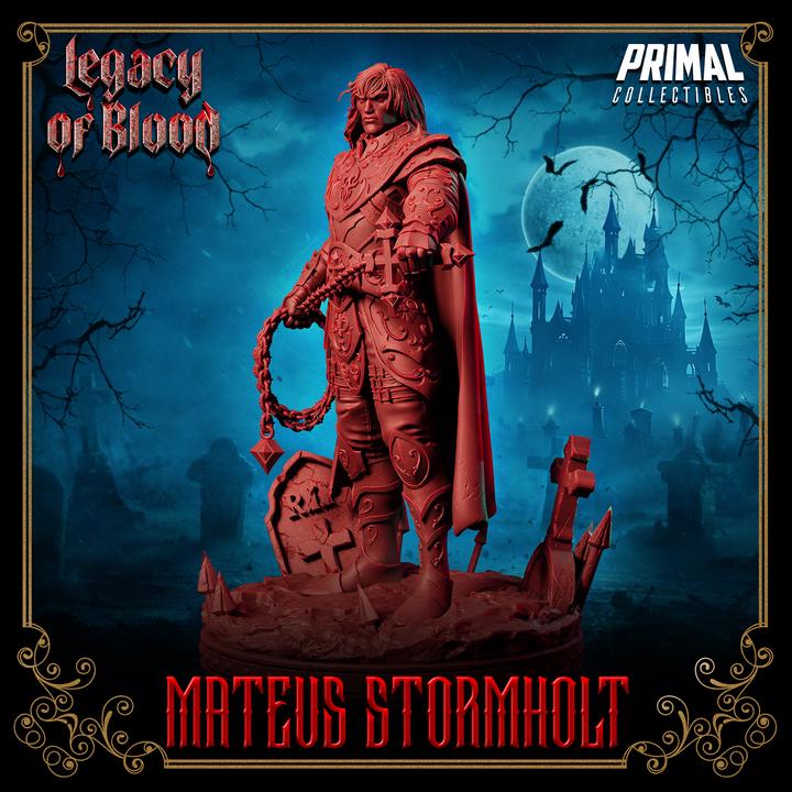 Knight - Mateus Stormholt From Legacy of Blood by Primal Collectibles Miniatures Heroquest RPG