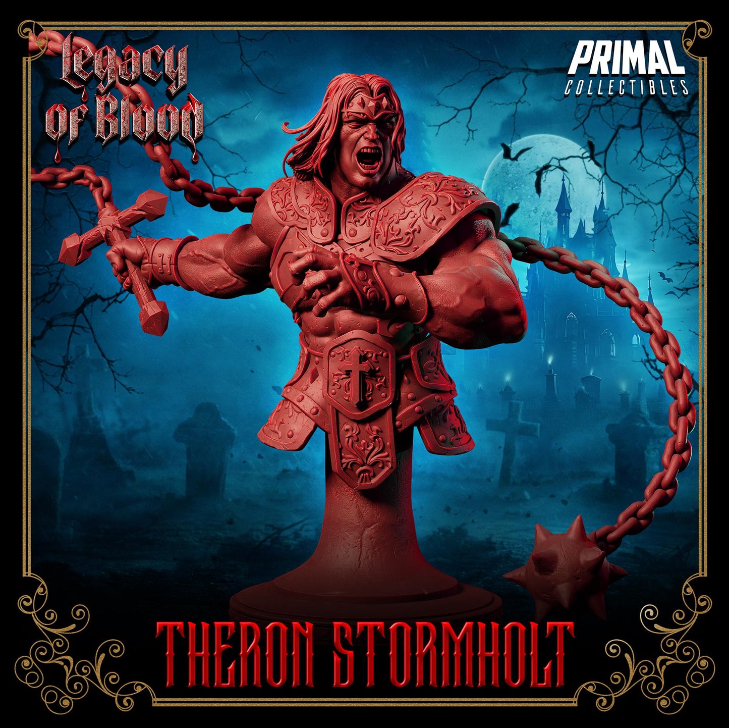 Warrior - Theron Stormholt From Legacy of Blood by Primal Collectibles Miniatures Heroquest RPG