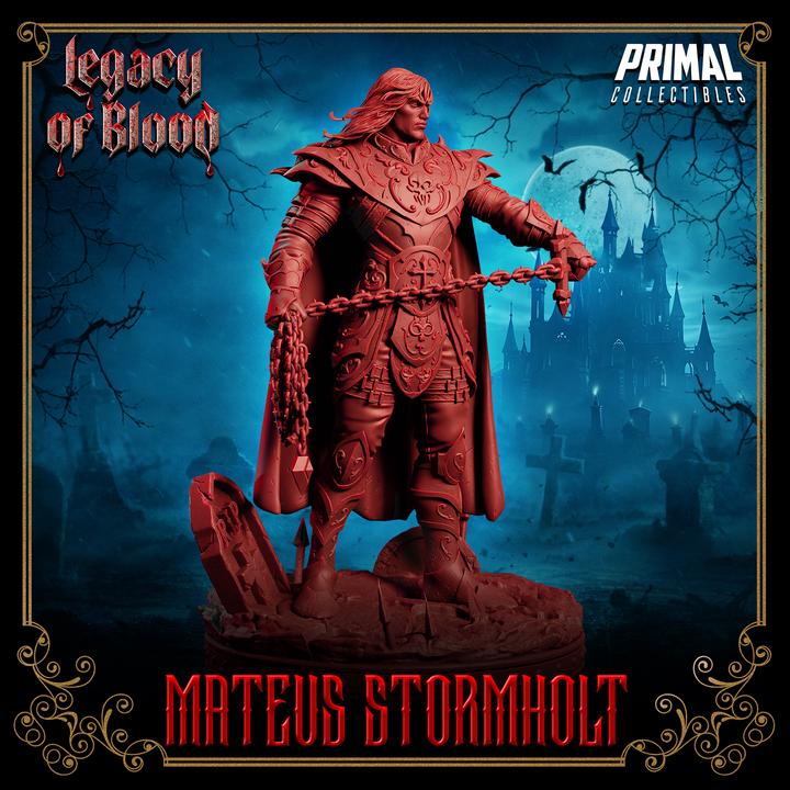 Knight - Mateus Stormholt From Legacy of Blood by Primal Collectibles Miniatures Heroquest RPG