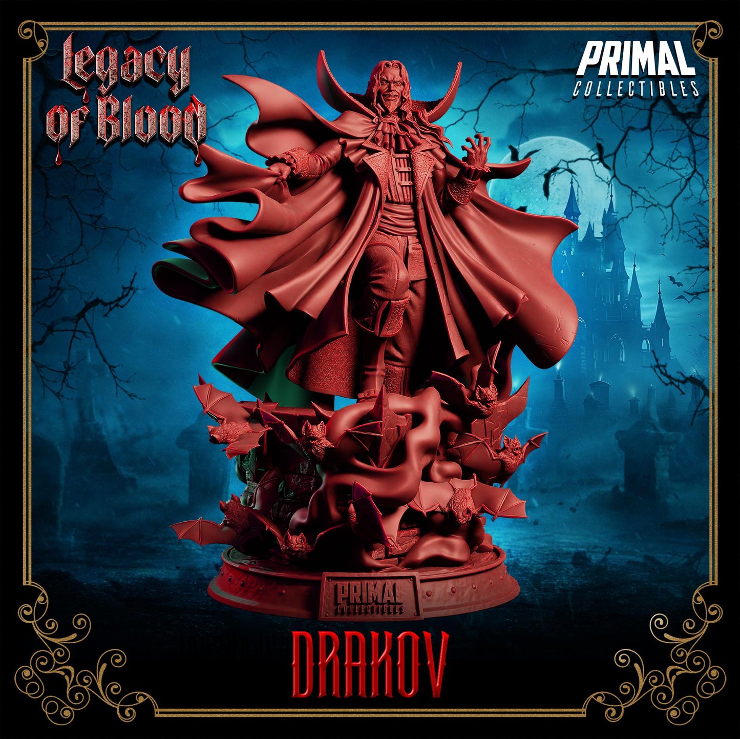 Vampire Lord - Drakov Dracula From Legacy of Blood by Primal Collectibles Miniatures Heroquest RPG