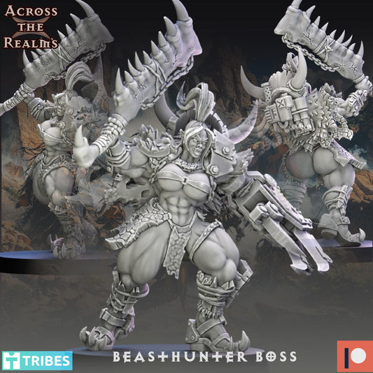 Beasthunter Orc Boss by Across the Realms Miniatures