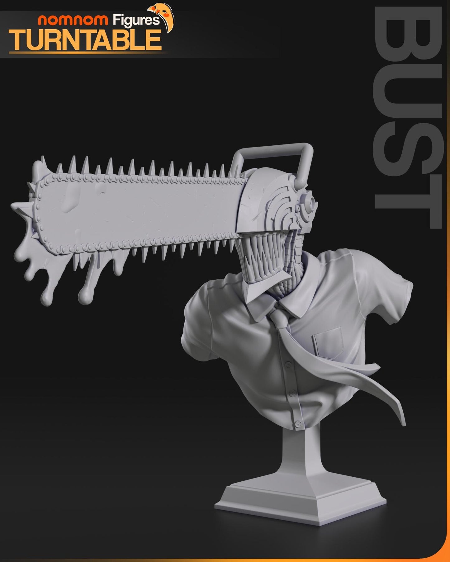Makima and Denji Statue Model Kit by Nom Nom Figures