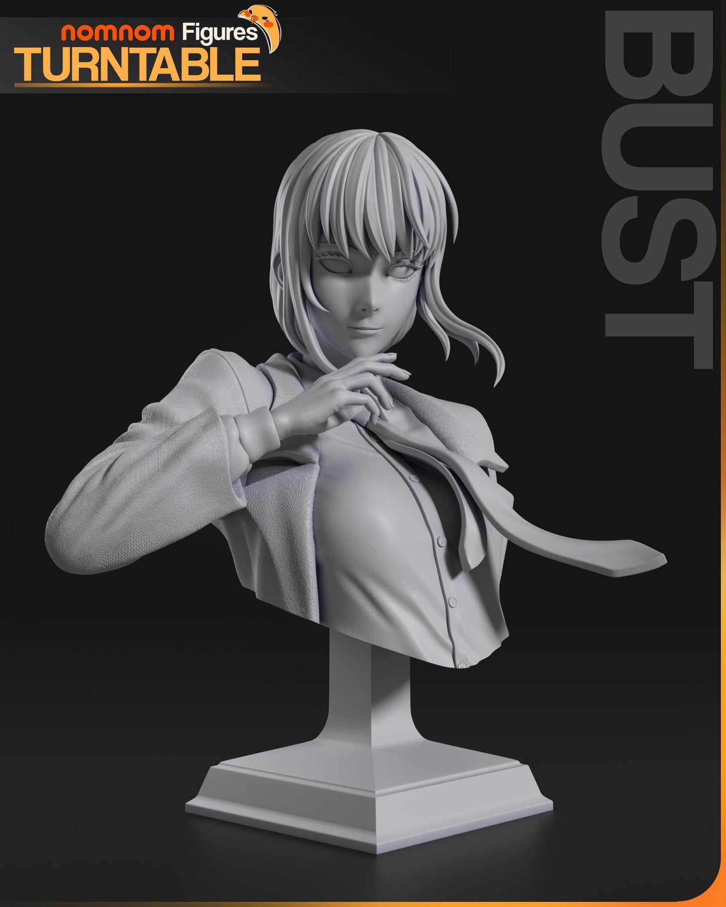 Makima and Denji Statue Model Kit by Nom Nom Figures