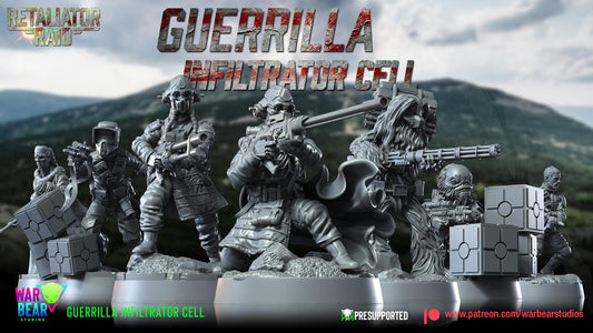Guerrilla Infiltrator Cell Squad by War Bear Studios Miniatures