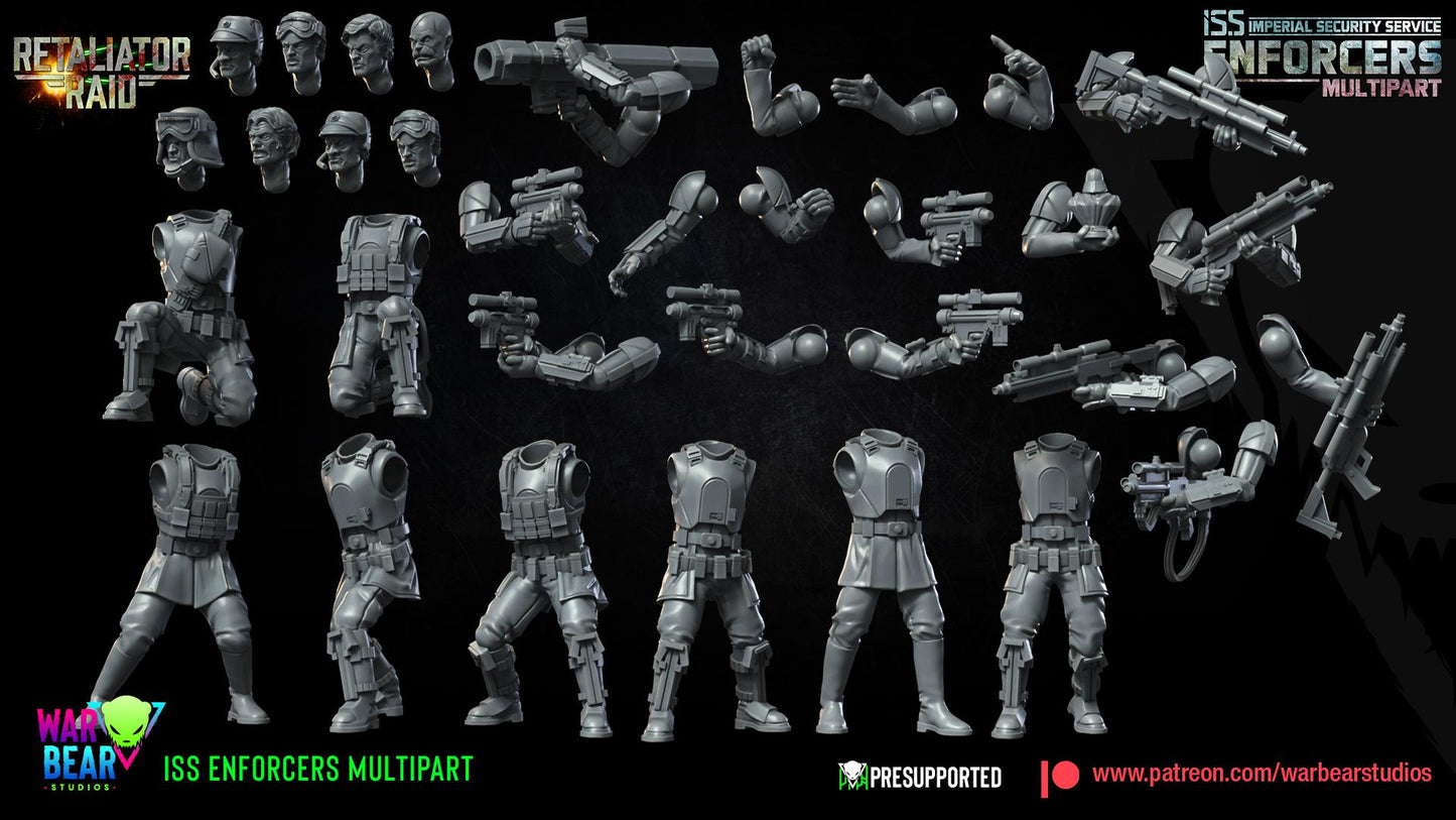 Imperial Security Service Enforcers Multipart Squad by War Bear Studios Miniatures