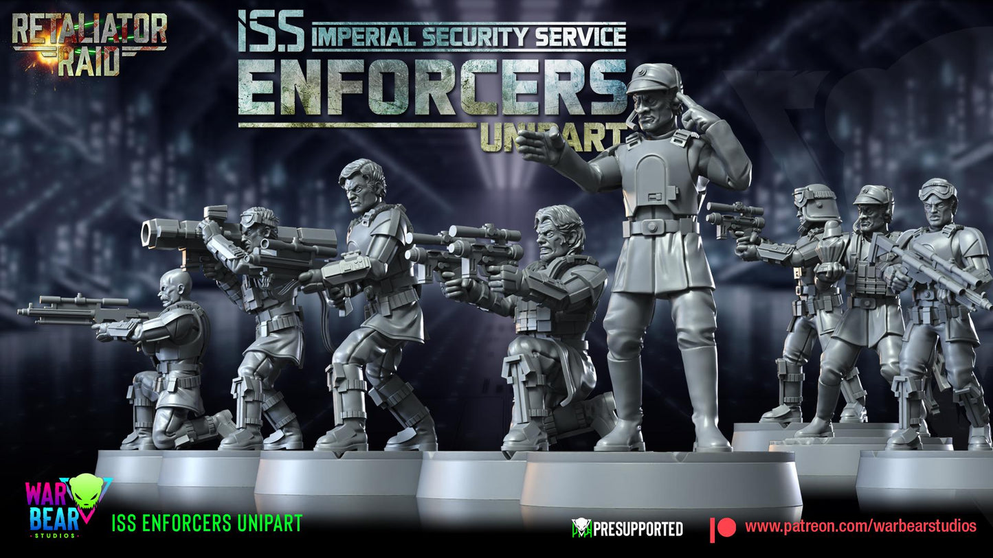 Imperial Security Service Enforcers Unipart Squad by War Bear Studios Miniatures