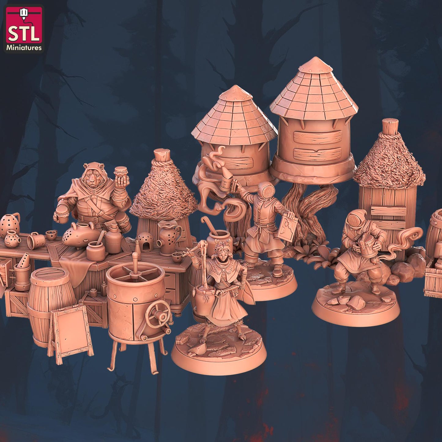 Beekeepers Set by STL Miniatures