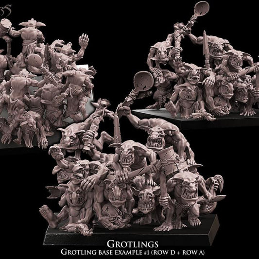 Grotlings multi-row regiment by Avatars of War Miniatures