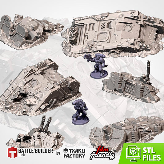 CRASHED TANKS by Txarli Factory Terrain