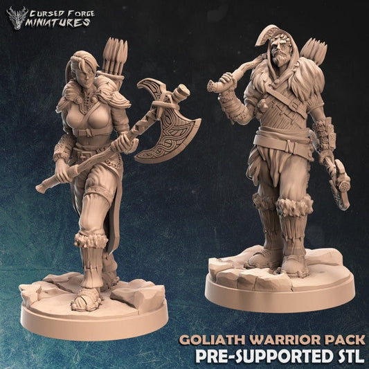 Goliath Warrior by Cursed Forge Miniatures