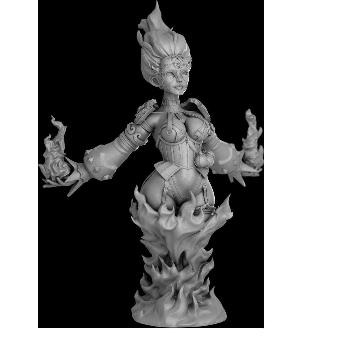Fiery Soul Sorceress by Secret Forge Miniatures