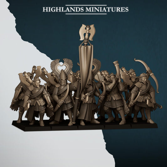 Nemean Lions with Bows from Aegean Elves  by Highland Miniatures