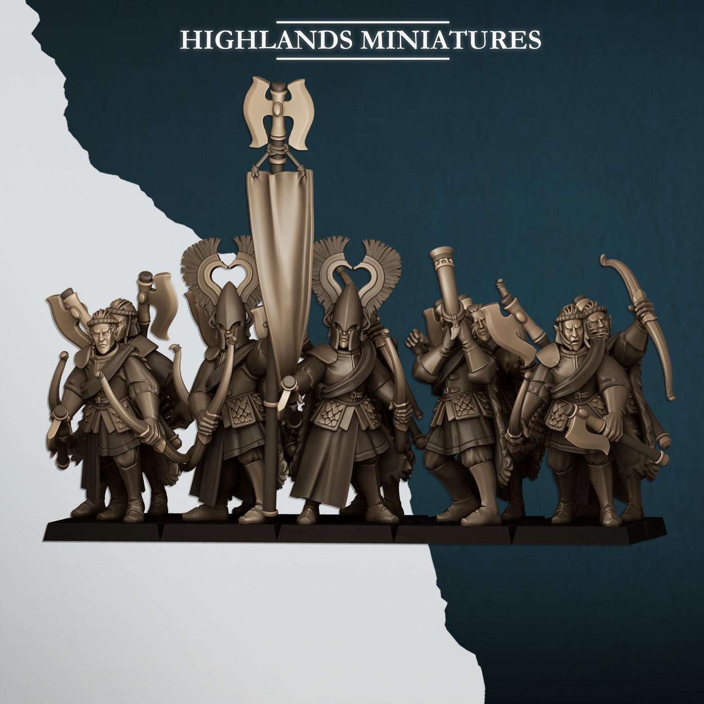 Nemean Lions with Bows from Aegean Elves  by Highland Miniatures