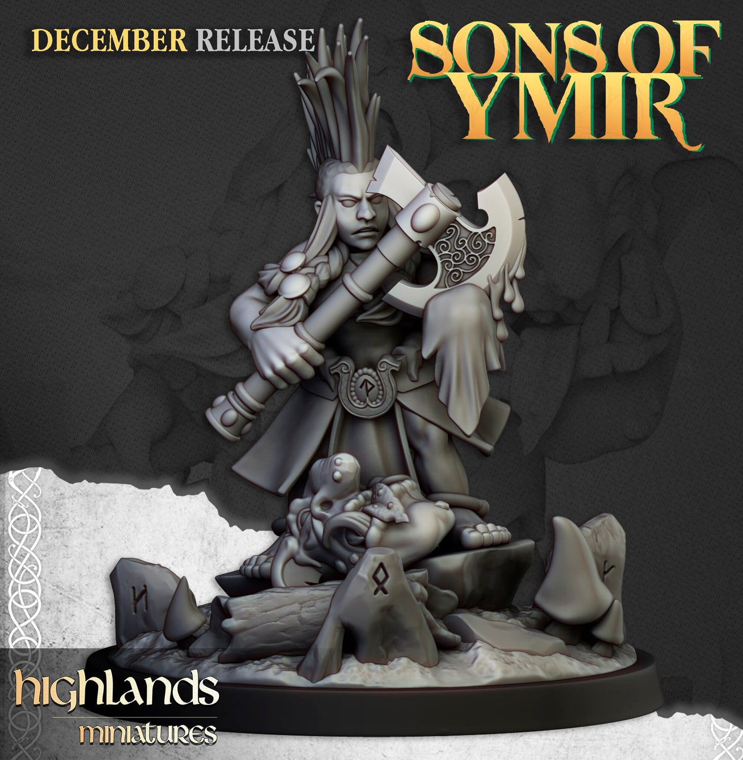 Dwarf Trollseeker by Highland Miniatures