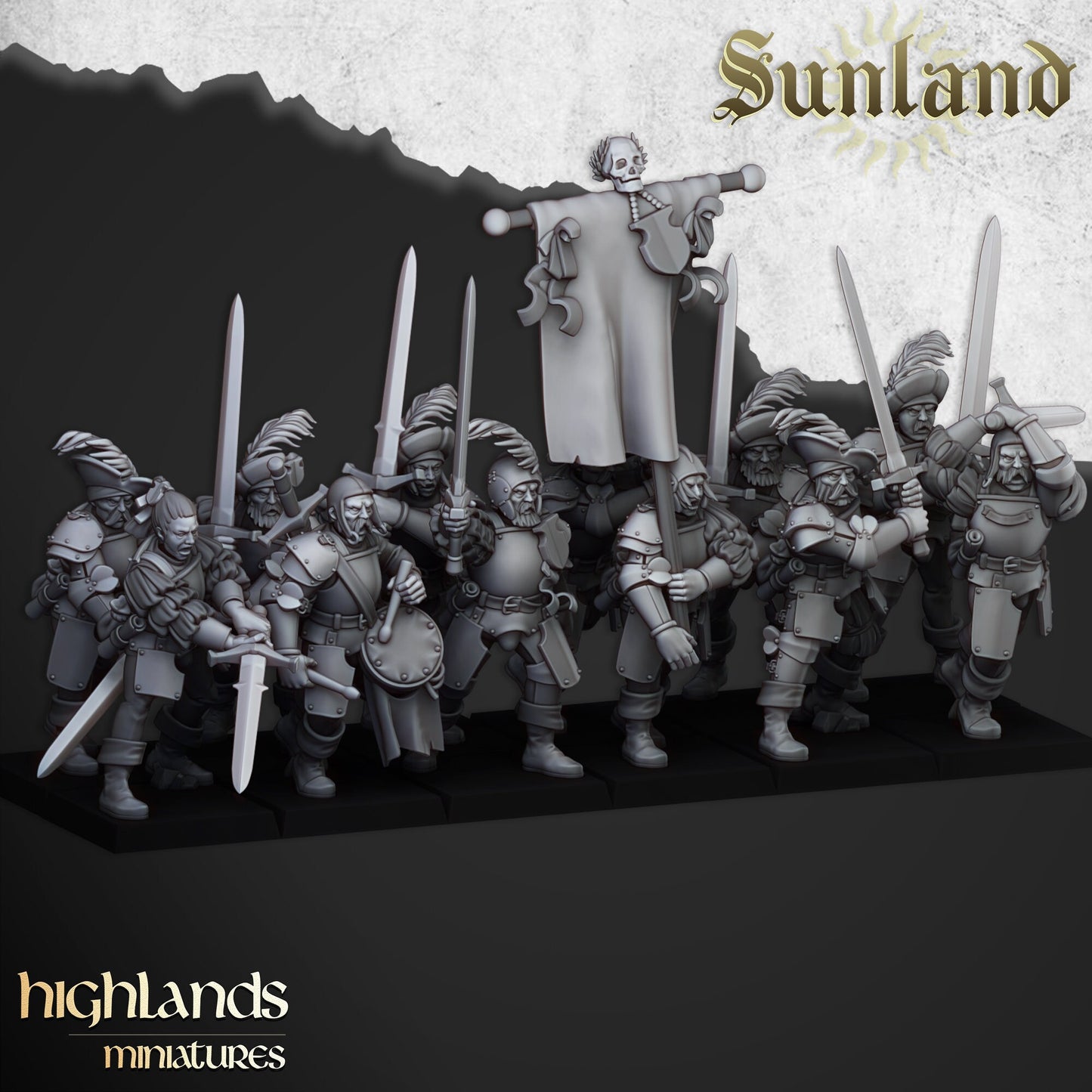 LANDSKNECHT Unit of Sunland  by Highland Miniatures