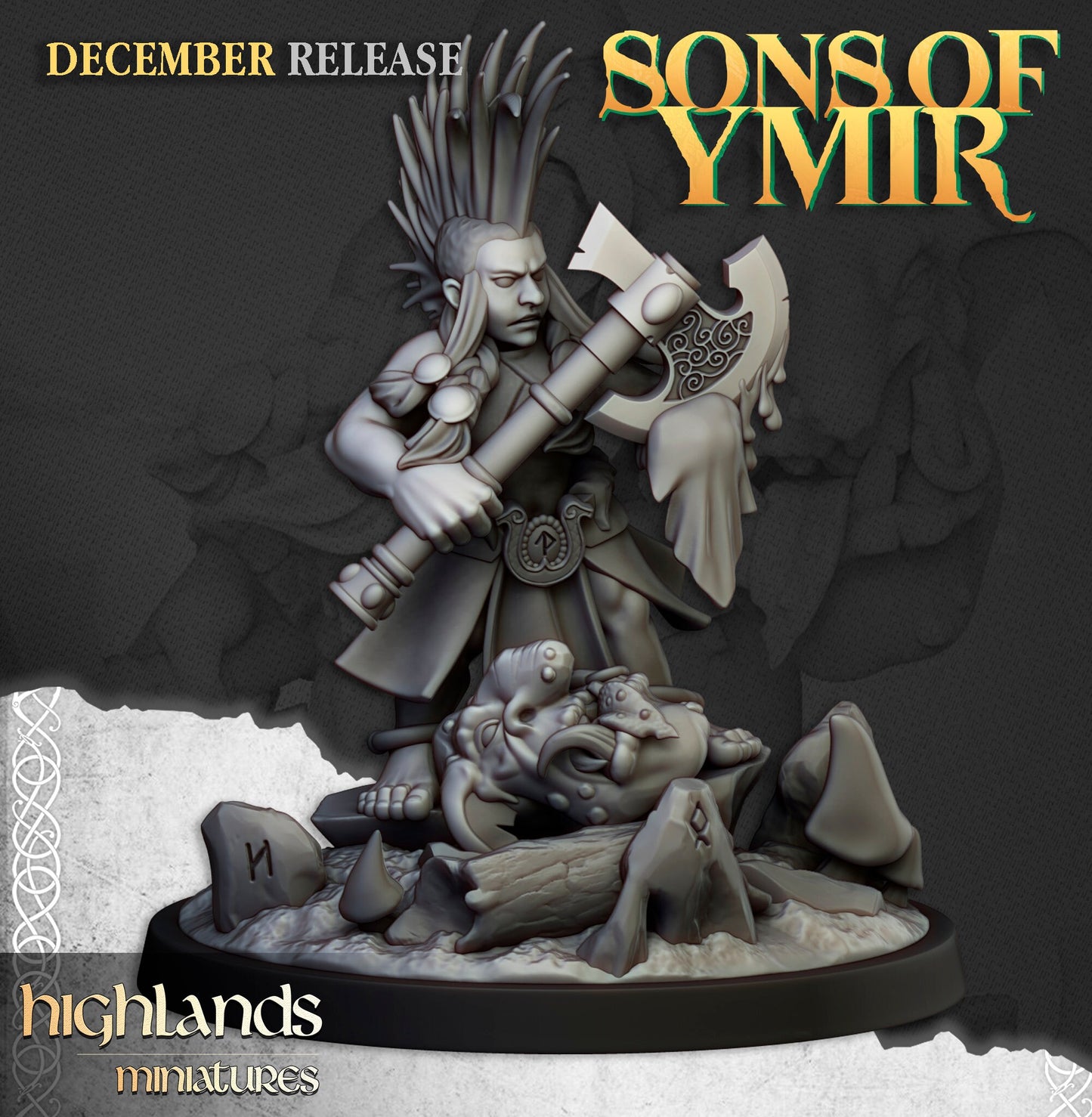 Dwarf Trollseeker by Highland Miniatures
