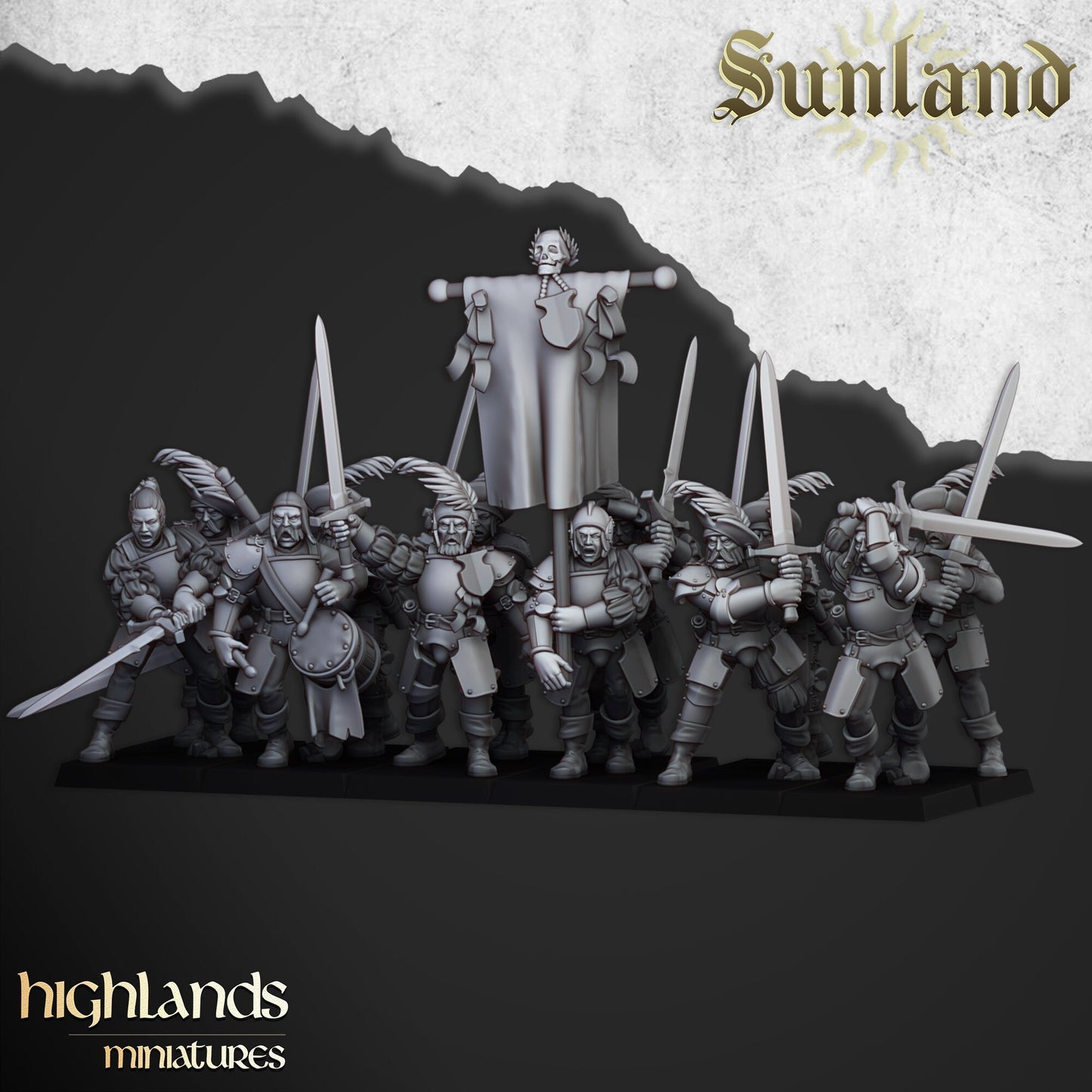 LANDSKNECHT Unit of Sunland  by Highland Miniatures