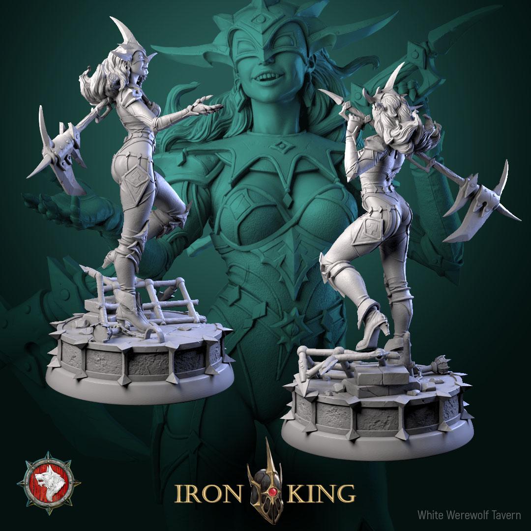 Zu Iron Lady  from "Iron King" by White Werewolf Tavern Miniatures