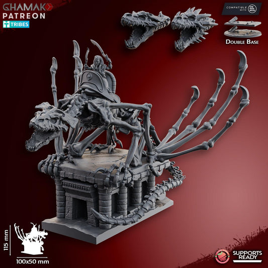 God-king on Dragon by Ghamak Miniatures