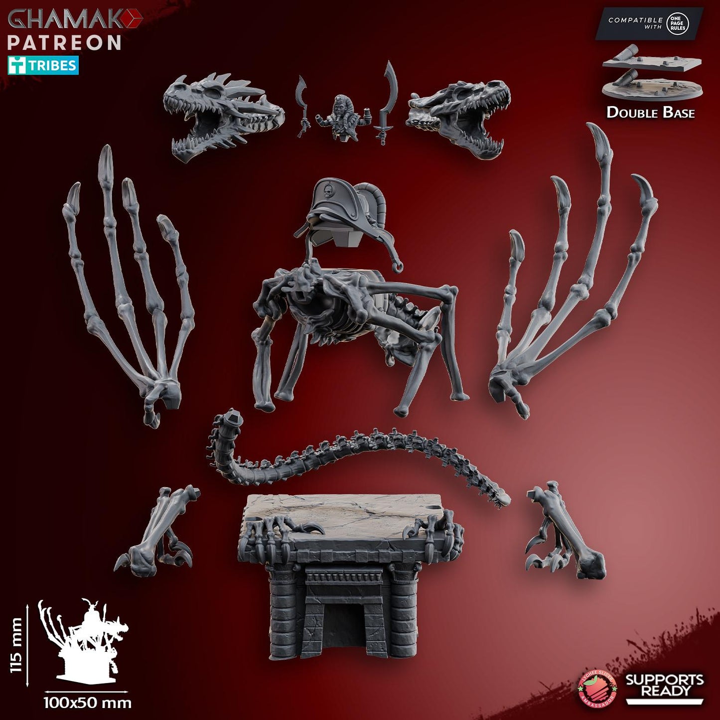 God-king on Dragon by Ghamak Miniatures