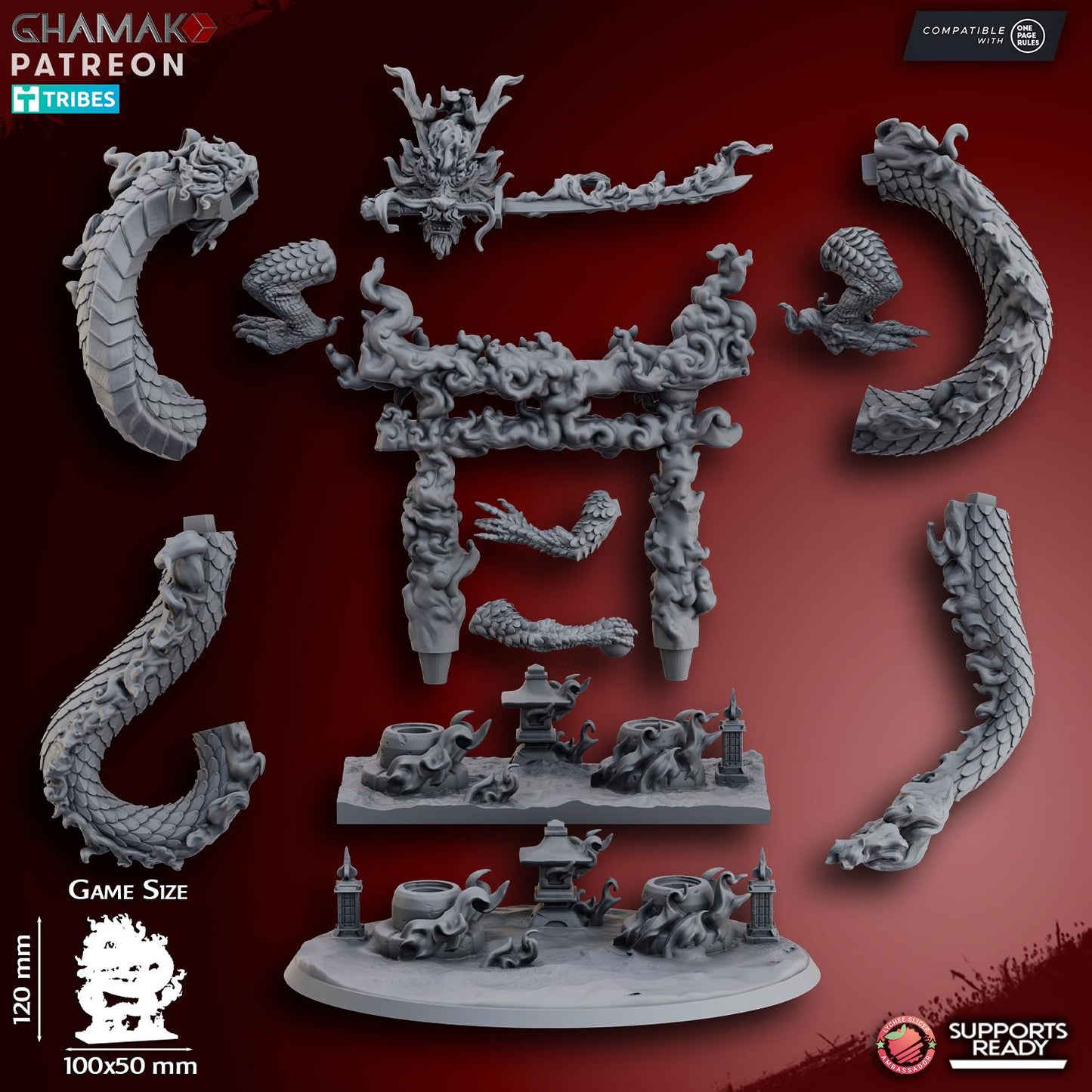 Fire Dragon by Ghamak Miniatures