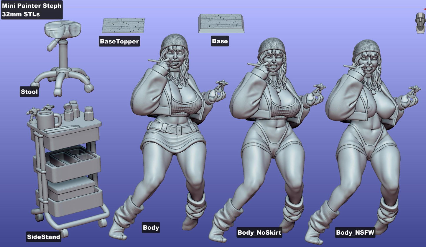 Stephanie - Mini Painter by Gaz Minis