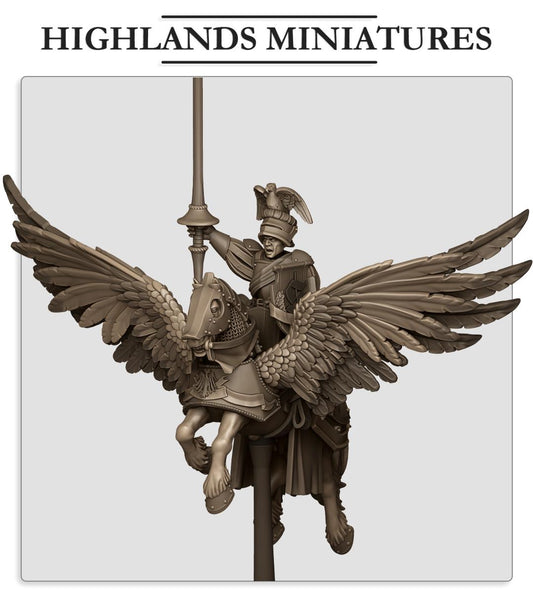 Sunland General on Pegasus   by Highland Miniatures