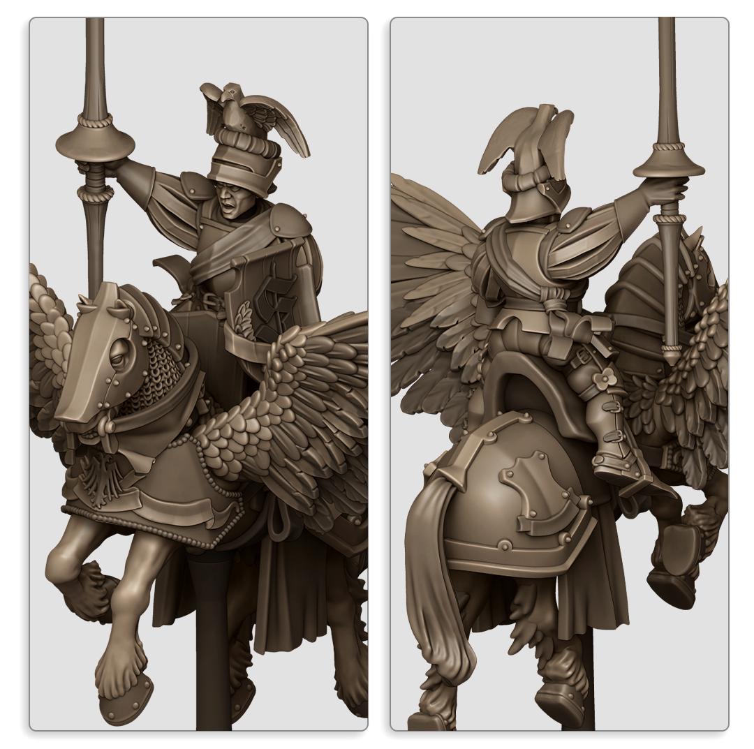 Sunland General on Pegasus   by Highland Miniatures