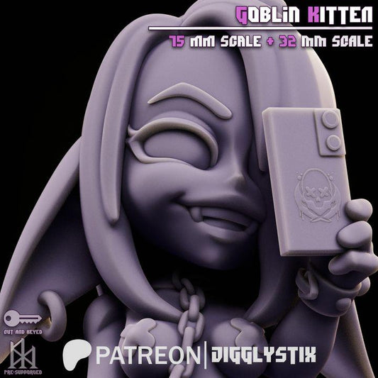 Goblin Kitten by Jigglystix Pin Up Factory Miniatures