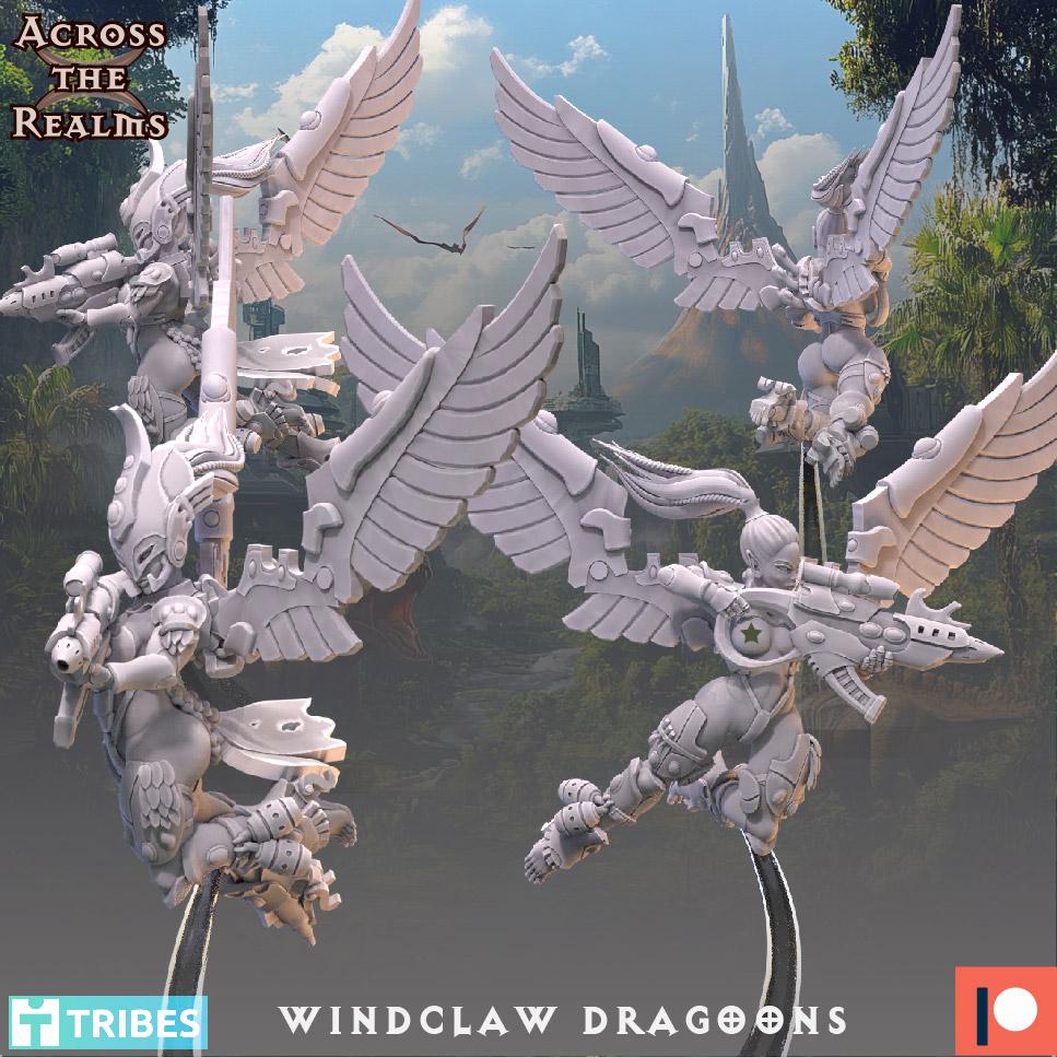Windclaw Dragoons by Across the Realms Miniatures