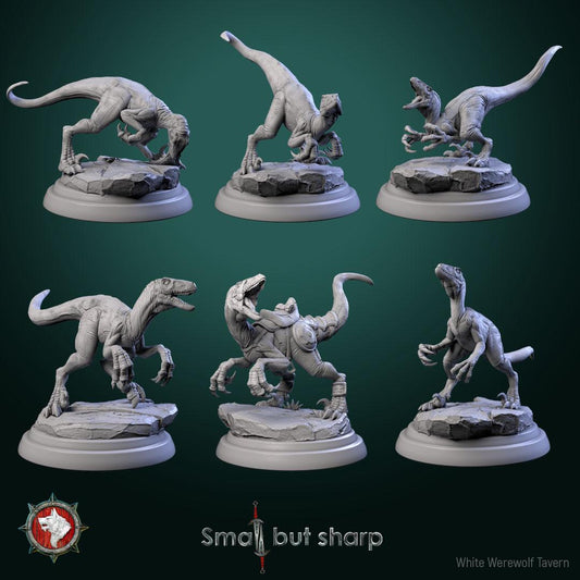 Dinos from "Small but sharp" by White Werewolf Tavern Miniatures