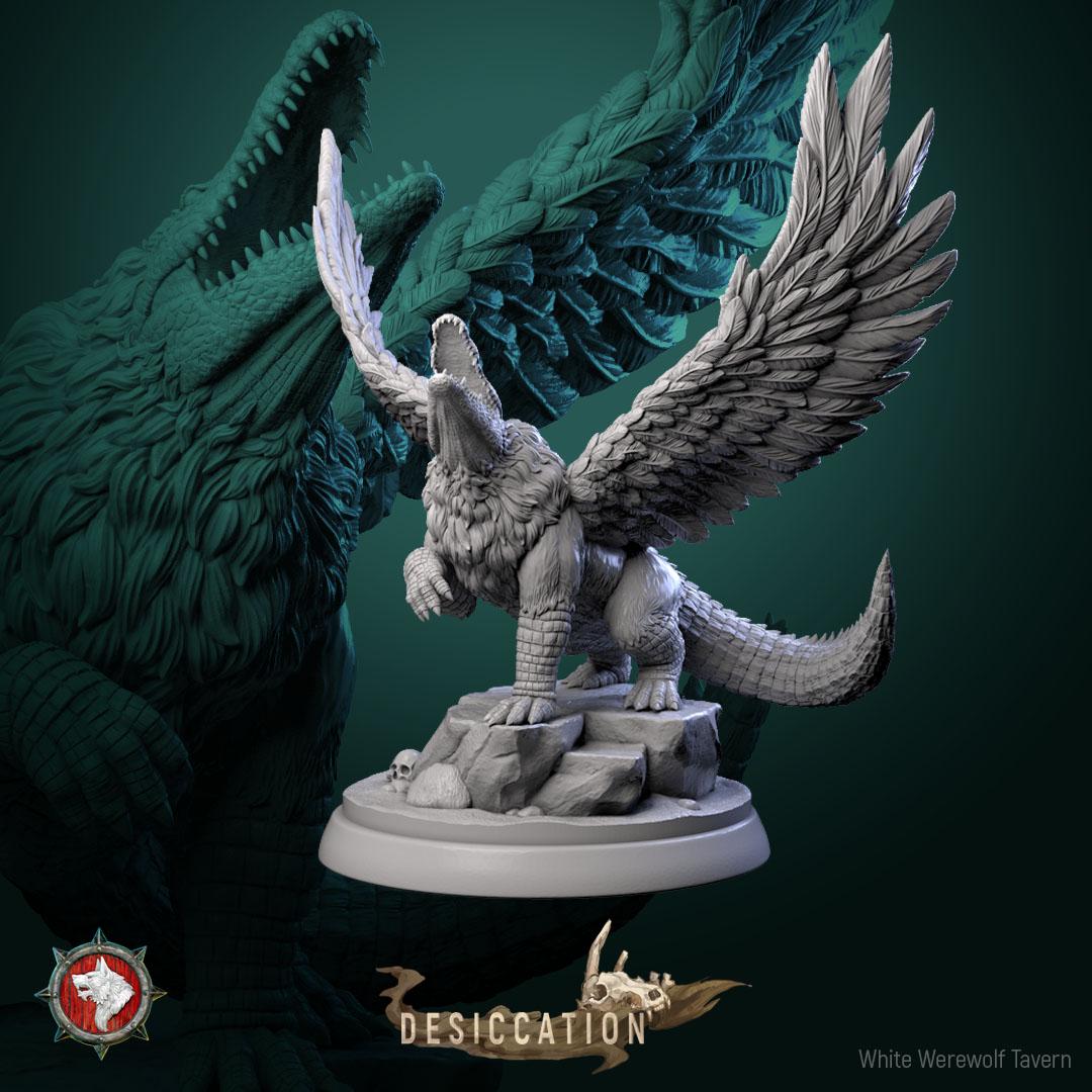 Crocosphinx  from "Desiccation" by White Werewolf Tavern Miniatures