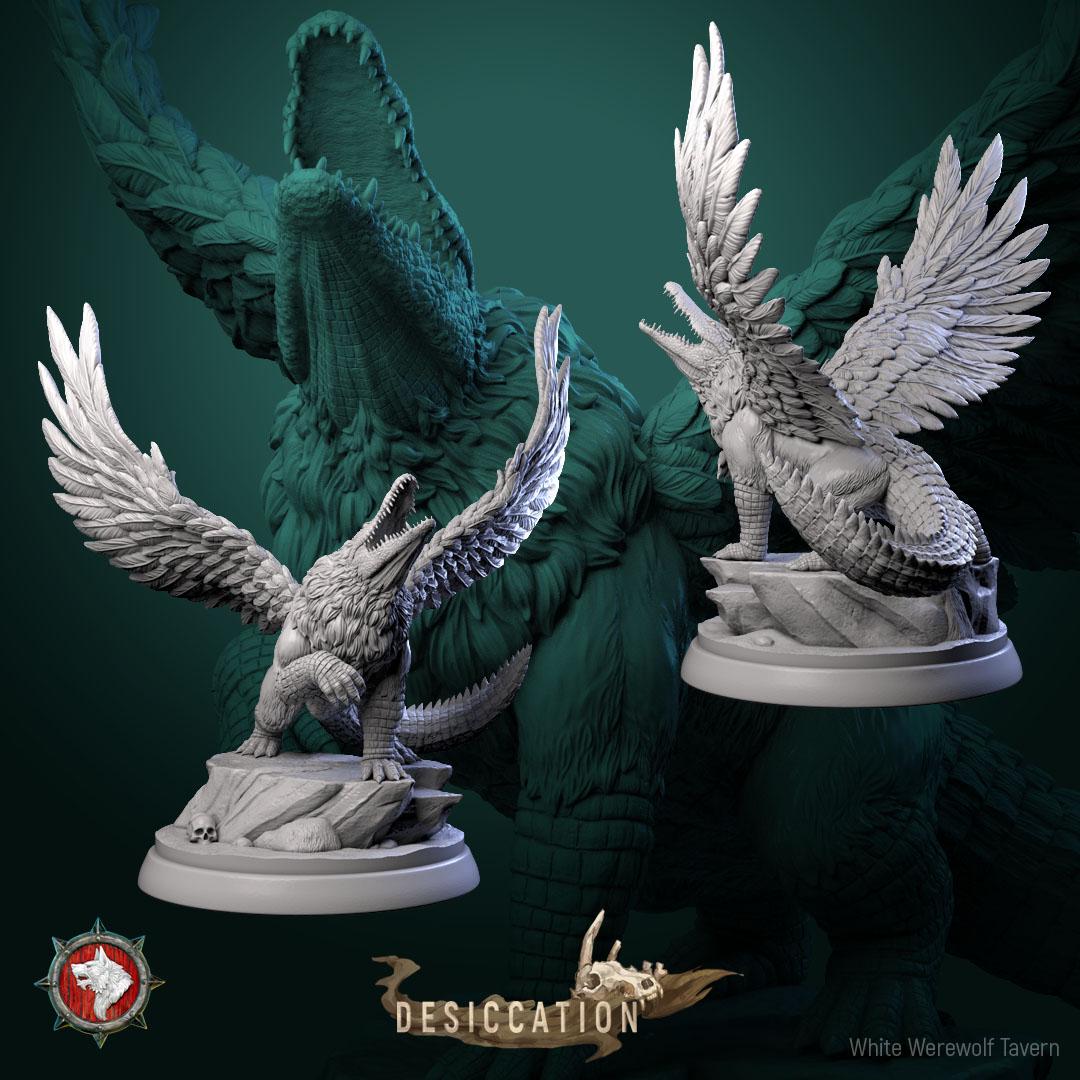 Crocosphinx  from "Desiccation" by White Werewolf Tavern Miniatures