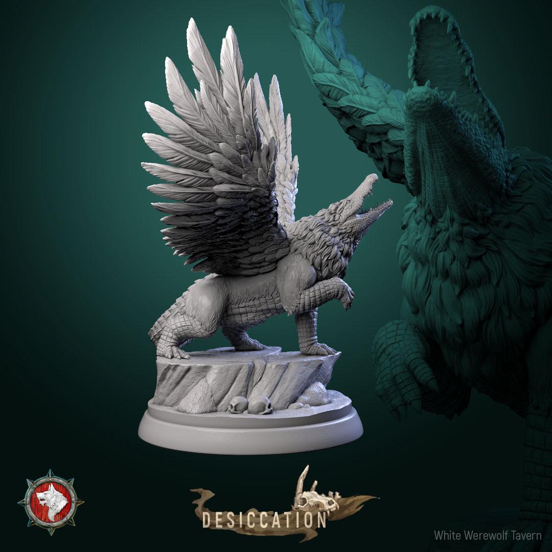 Crocosphinx  from "Desiccation" by White Werewolf Tavern Miniatures