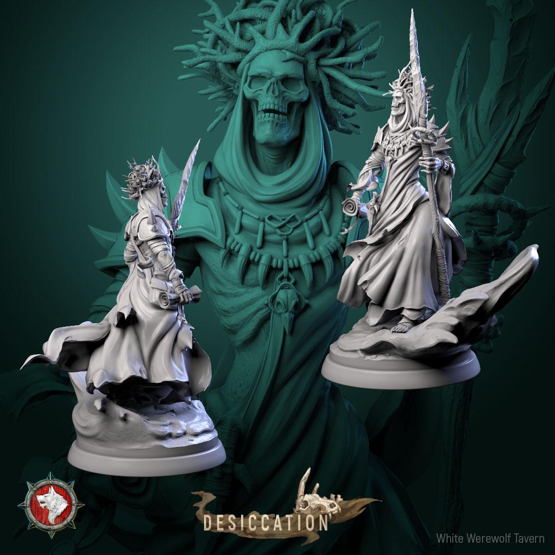 Dry Lich from "Desiccation" by White Werewolf Tavern Miniatures