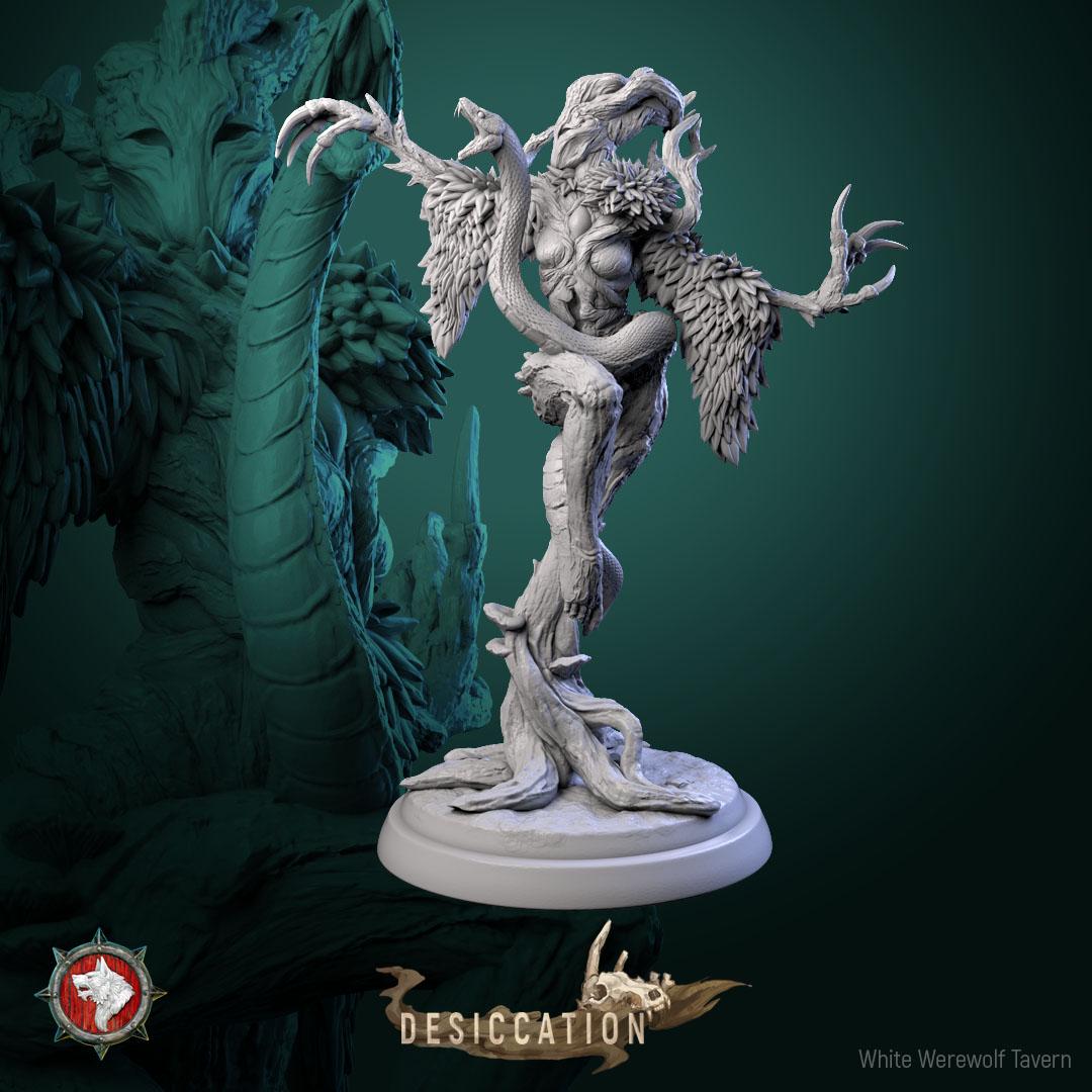 Infected Driade from "Desiccation" by White Werewolf Tavern Miniatures