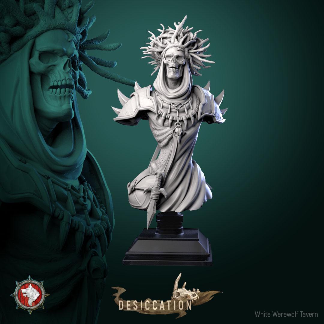 Dry Lich from "Desiccation" by White Werewolf Tavern Miniatures
