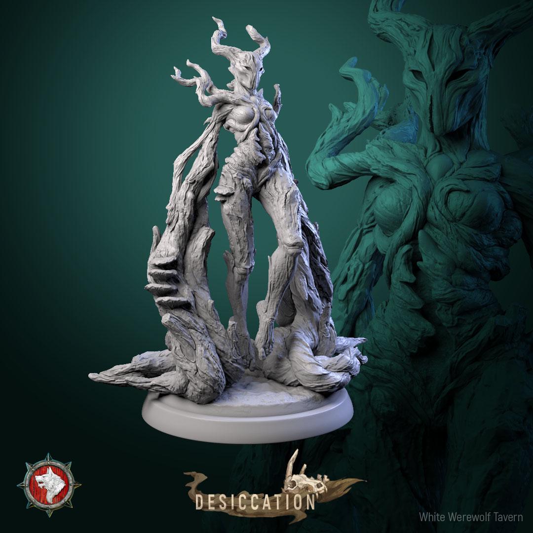 Infected Driade from "Desiccation" by White Werewolf Tavern Miniatures