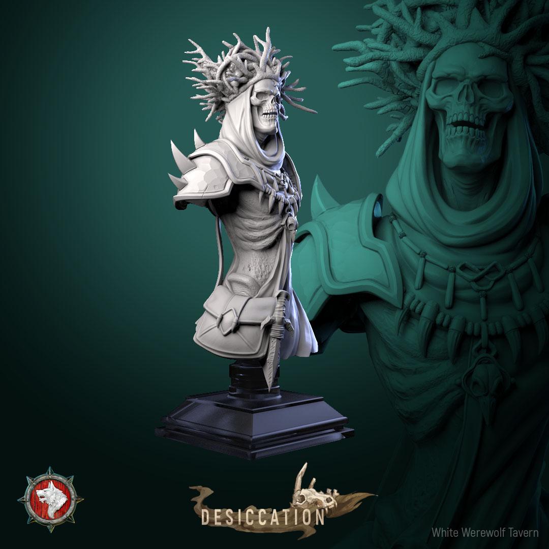 Dry Lich from "Desiccation" by White Werewolf Tavern Miniatures