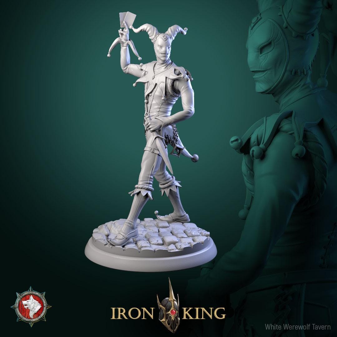 Jester killer from "Iron King" by White Werewolf Tavern Miniatures