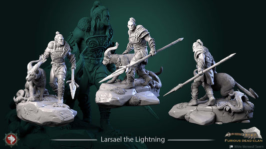 Larsael the Lightning from "Furious Dead clan" by White Werewolf Tavern Miniatures