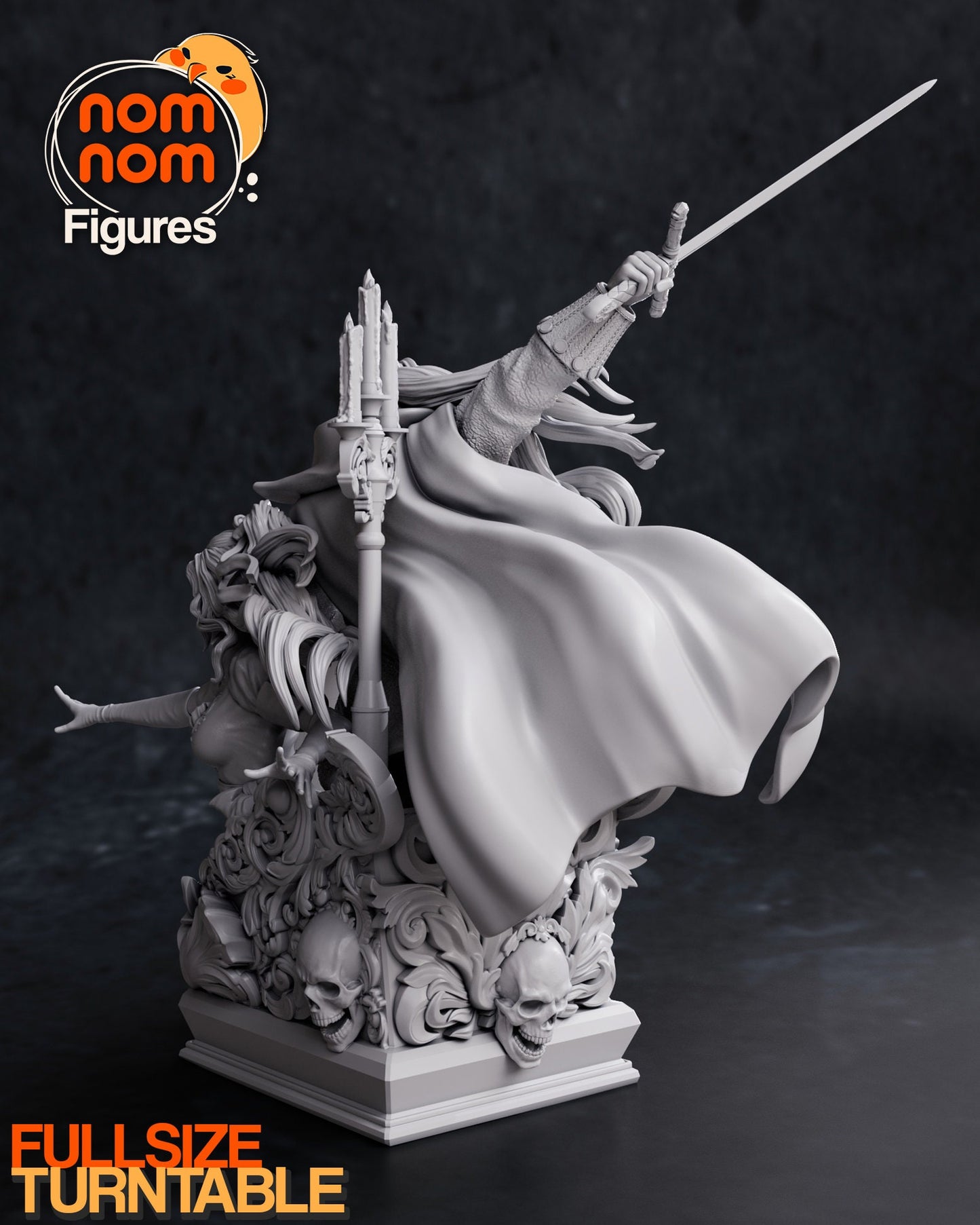 Alucard & Maria Statue Bust by Nomnom Figures