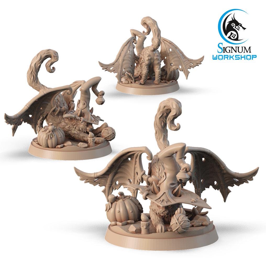 Сat Wizard with a ball from "Witches Sabbath" by Signum Workshop Miniatures