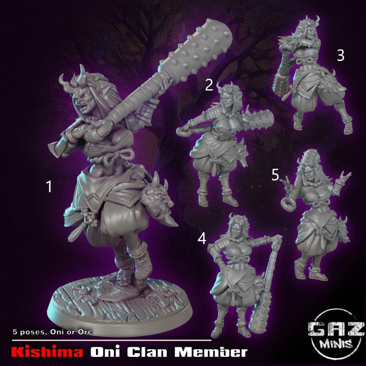 Kishima Oni Clan Member by Gaz Minis
