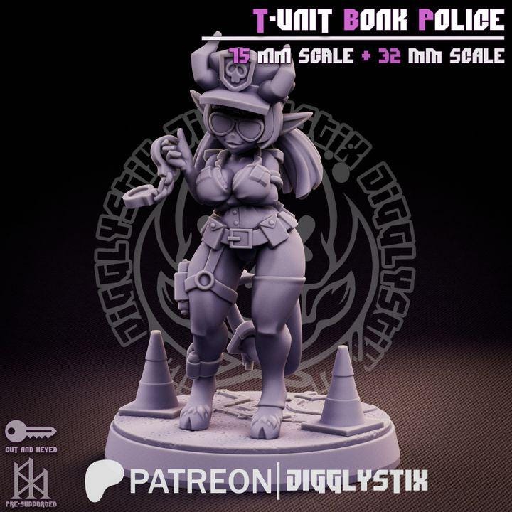 Bonk Police Squad by Jigglystix Pin Up Factory