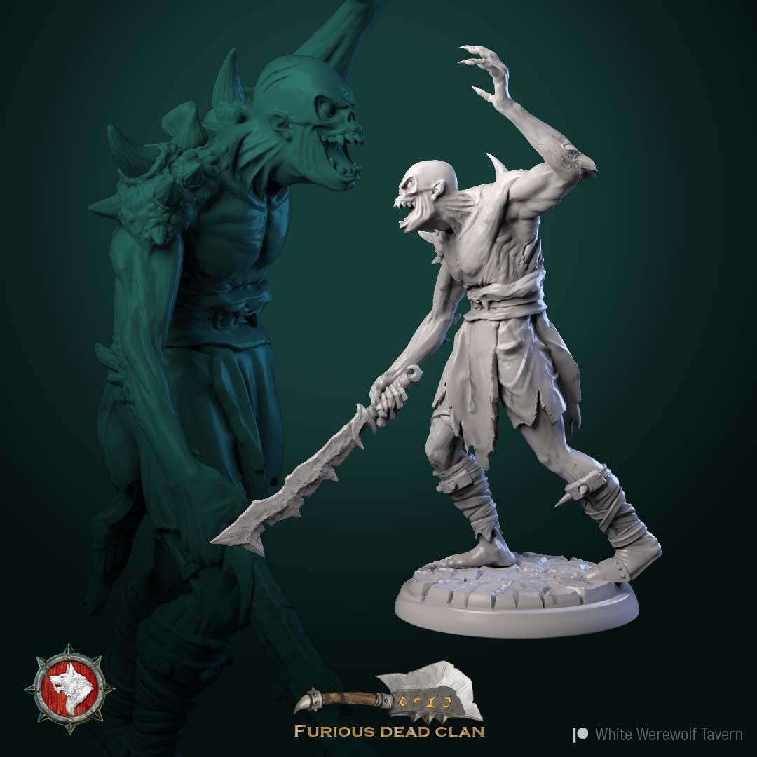Corrupted Orcs from "Furious Dead Clan" by White Werewolf Tavern Miniatures